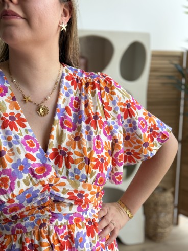 Robe Nina portefeuille longue grande taille