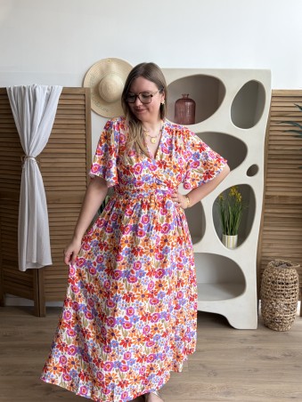 Robe Nina portefeuille longue grande taille