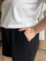 Short en gaze de coton noir Short en gaze de coton noir