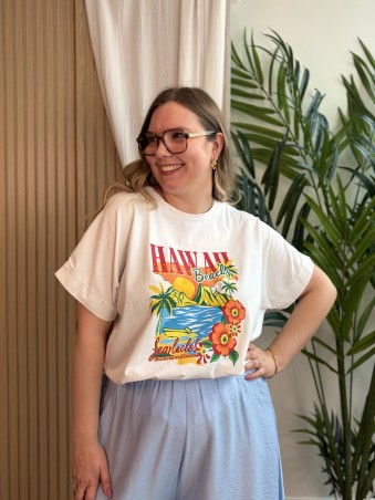 T-shirt oversize "Hawaii" grande taille