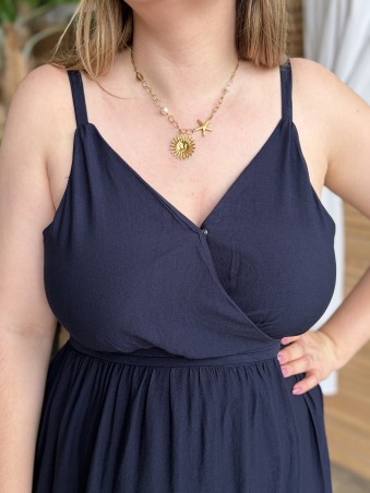 Robe Victoria bleu marine