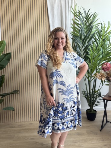 Robe Palma bleue grande taille