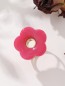 Bague dorée fleur fuschia