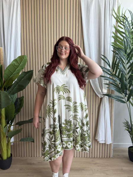 Robe Palma verte grande taille