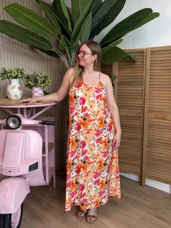 Robe Agathe fleurie grande taille