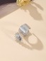 Bague argentée avec breloque soleil