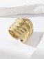 Bague dorée multi anneaux