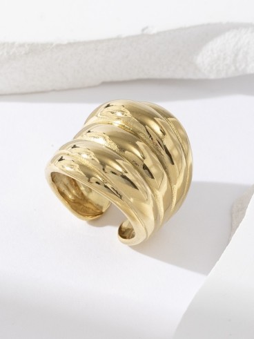 Bague dorée multi anneaux