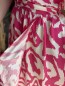 Robe longue fluide Labyrinthe fendue fuschia Robe longue fluide Labyrinthe fendue fuschia