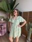 Robe courte brodée Éléna verte Robe courte brodée Éléna verte