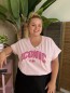 T-Shirt Curvy Iconic Club à pois rose T-Shirt Curvy Iconic Club à pois rose