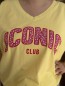 T-Shirt Curvy Iconic Club à pois jaune T-Shirt Curvy Iconic Club à pois jaune