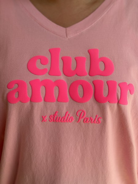 T-Shirt Curvy Club Amour rose