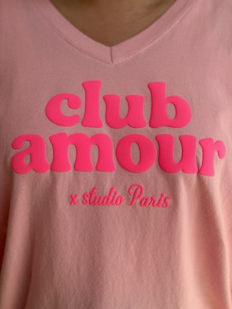 T-Shirt Curvy Club Amour rose