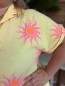 Robe chemise Soleil en gaze de coton jaune Robe chemise Soleil en gaze de coton jaune