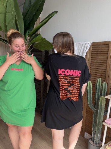 Robe T-Shirt Iconic verte grande taile