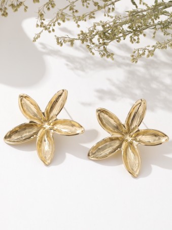 Boucles d'oreilles fleur à 5 pétales