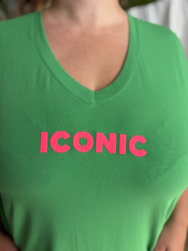 Robe T-Shirt Iconic verte grande taile