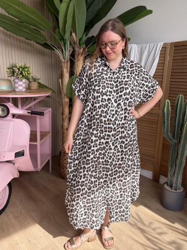 Robe Zoé Léopard grande taille