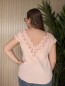 Blouse Dentelle en gaze de coton rose Blouse Dentelle en gaze de coton rose