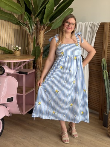 Robe longue bandeau Sorrente grande taille
