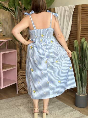 Robe longue bandeau Sorrente grande taille