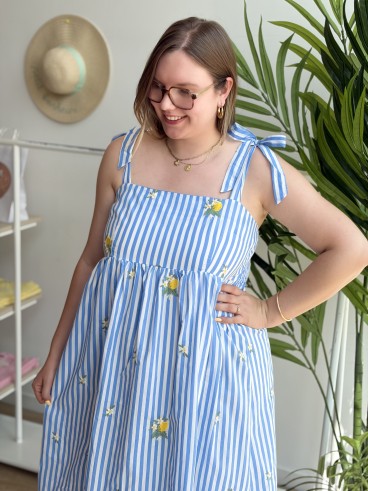 Robe longue bandeau Sorrente grande taille