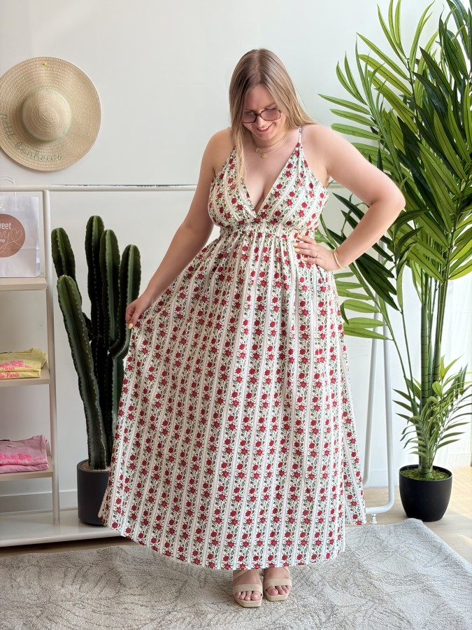 Robe longue à bretelles Esmée Robe longue à bretelles Esmée