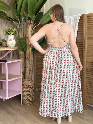 Robe longue à bretelles Esmée grande taille