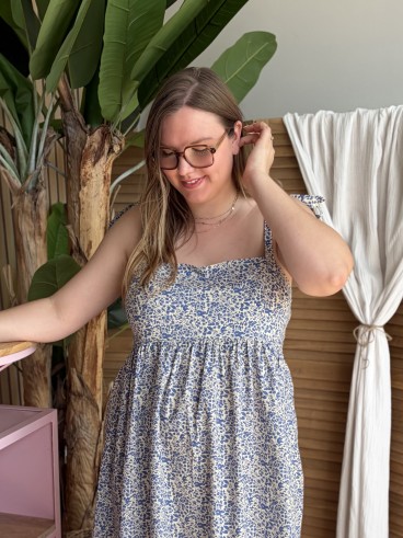Robe longue bandeau Céleste grande taille