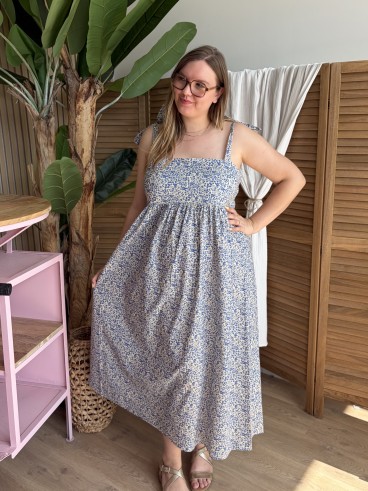 Robe longue bandeau Céleste grande taille