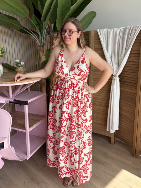 Robe longue Isadora grande taille