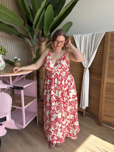 Robe longue Isadora grande taille