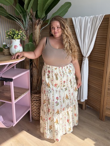 Jupe longue Colette grande taille
