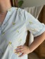 Chemise rayée à citrons brodés bleue Chemise rayée à citrons brodés bleue