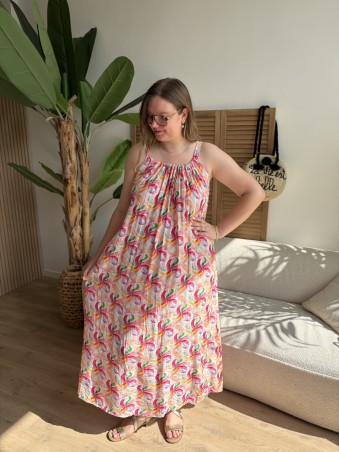 Robe longue Flora grande taille