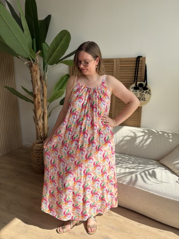 Robe longue Flora grande taille