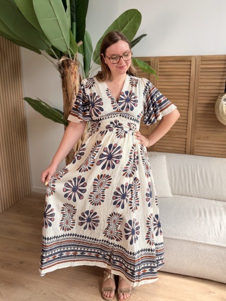 Robe longue Isée grande taille