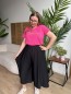 T-shirt Pipelette brodé rose fuchsia T-shirt Pipelette brodé rose fuchsia
