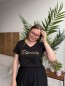 T-shirt Pipelette brodé noir T-shirt Pipelette brodé noir