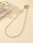 Collier doré fleur