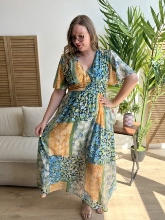Robe longue Azura grande taille