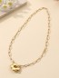 Collier doré fleur