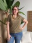 T-shirt bichette brodé kaki
