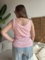 Débardeur côtelé curvy Basique rose