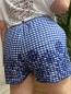 Short Vichy brodé bleu Short Vichy brodé bleu