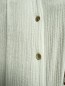Ensemble chemise + pantalon gaze de coton uni blanc