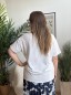 T-shirt amour léopard blanc