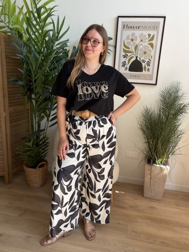 Pantalon fluide Alice noir grande taille