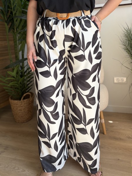 Pantalon fluide Alice noir grande taille